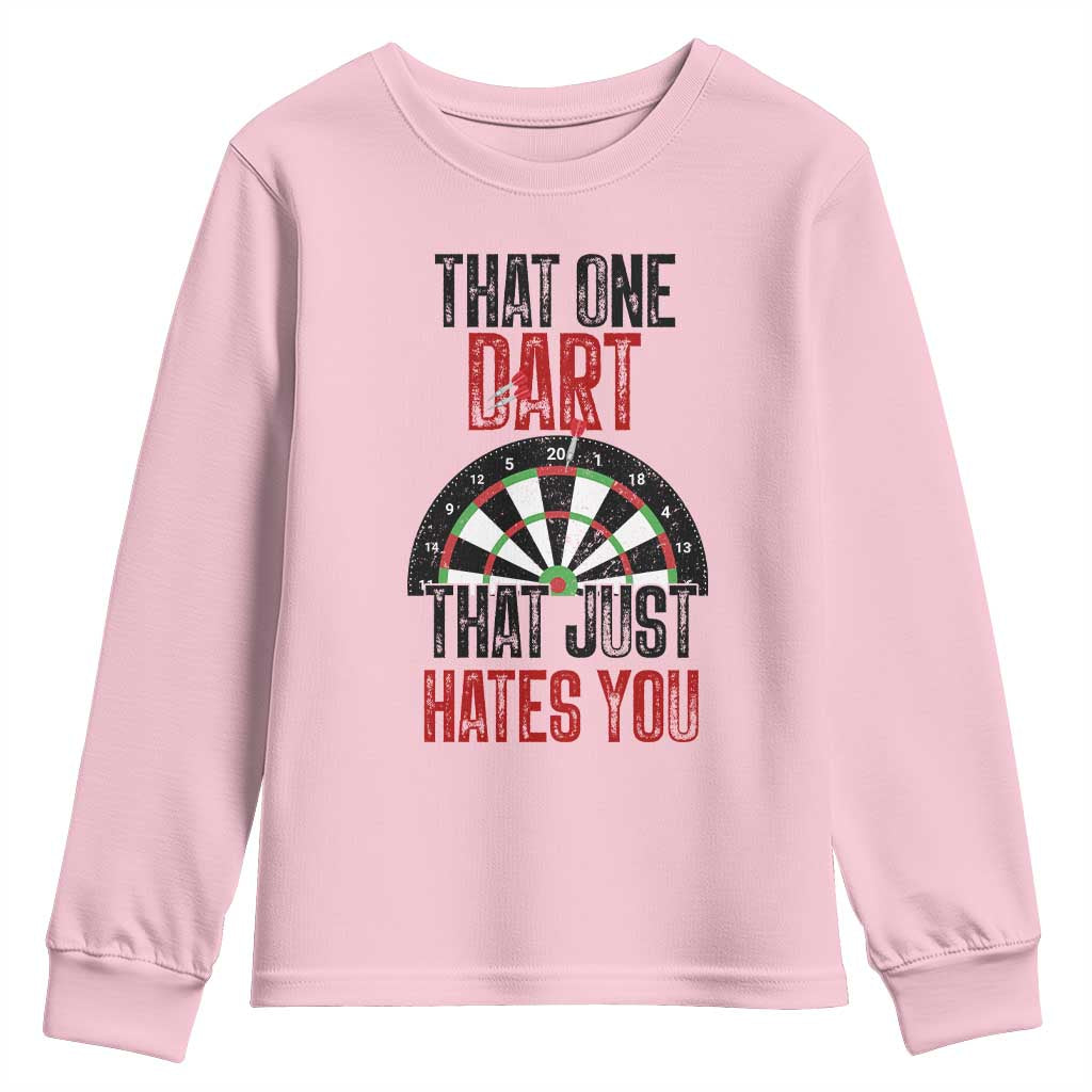 That One Dart That Just Hates You Youth Sweatshirt Funny Dartist Gift - Wonder Print Shop