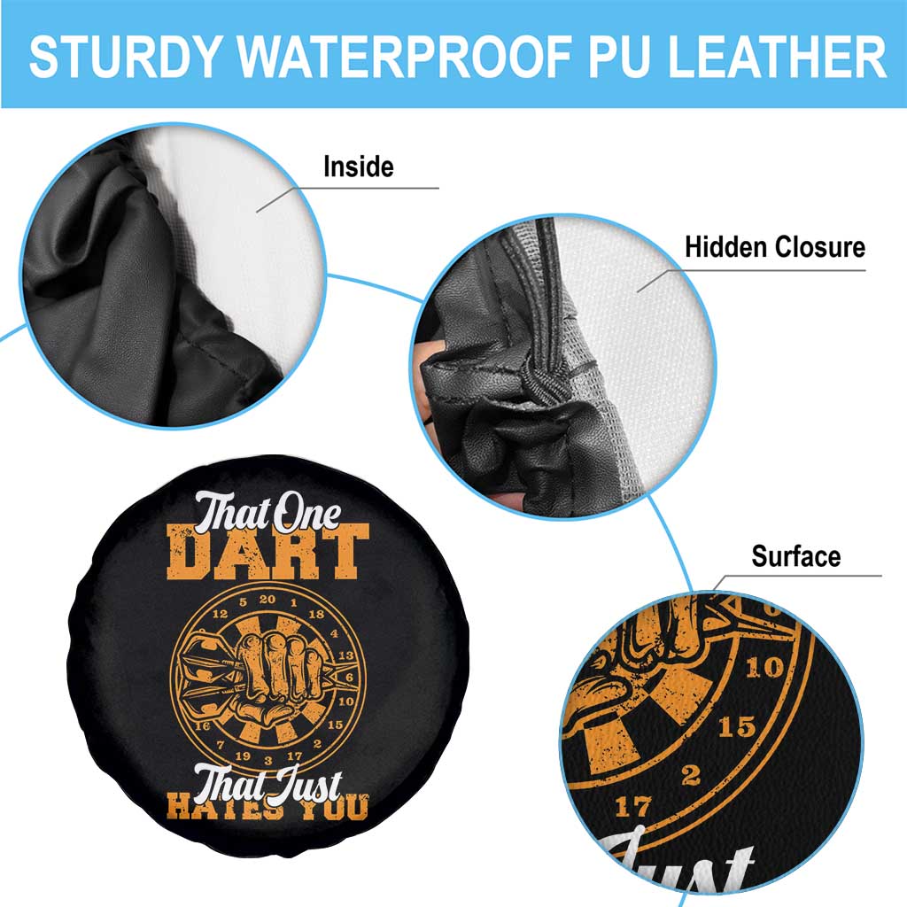 Funny Dartist Pub Game Spare Tire Cover That One Dart That Just Hates You - Wonder Print Shop