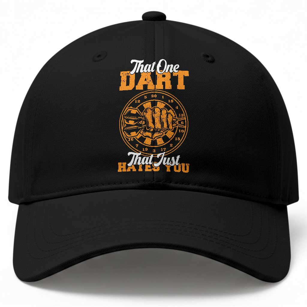 Funny Dartist Pub Game Baseball Cap That One Dart That Just Hates You