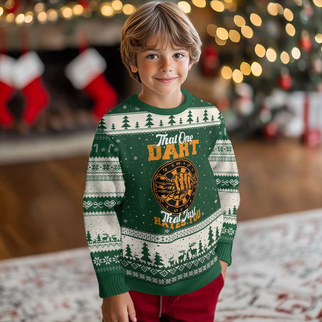 Funny Dartist Pub Game Ugly Christmas Sweater That One Dart That Just Hates You - Wonder Print Shop