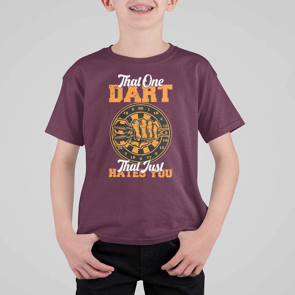 Funny Dartist Pub Game T Shirt For Kid That One Dart That Just Hates You - Wonder Print Shop
