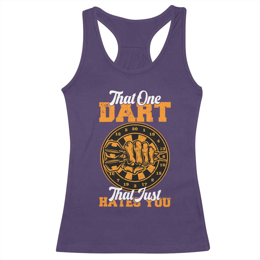 Funny Dartist Pub Game Racerback Tank Top That One Dart That Just Hates You - Wonder Print Shop