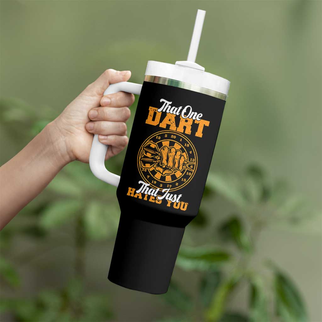 Funny Dartist Pub Game Tumbler With Handle That One Dart That Just Hates You - Wonder Print Shop
