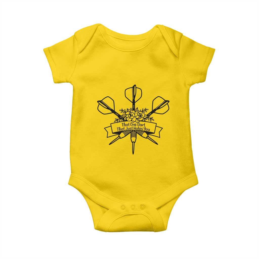 Funny Darts Sarcasm Baby Onesie That One Dart That Just Hates You - Wonder Print Shop