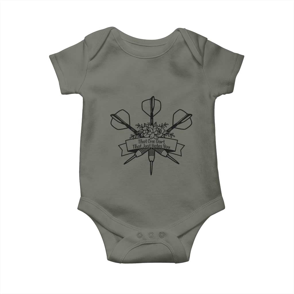 Funny Darts Sarcasm Baby Onesie That One Dart That Just Hates You - Wonder Print Shop