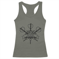 Funny Darts Sarcasm Racerback Tank Top That One Dart That Just Hates You - Wonder Print Shop