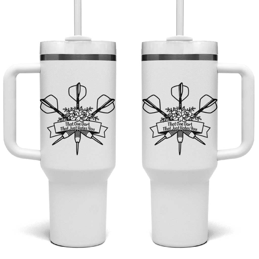 Funny Darts Sarcasm Tumbler With Handle That One Dart That Just Hates You - Wonder Print Shop