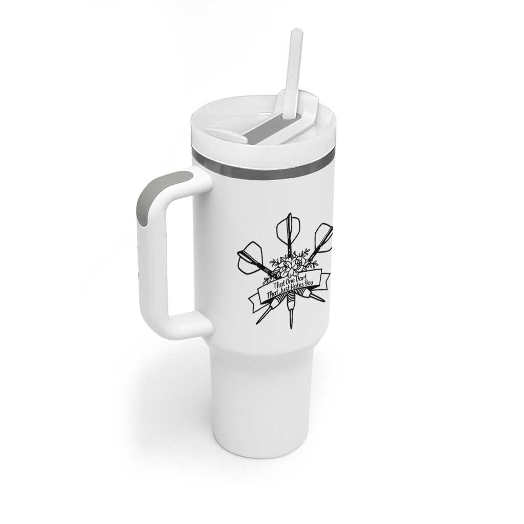 Funny Darts Sarcasm Tumbler With Handle That One Dart That Just Hates You - Wonder Print Shop
