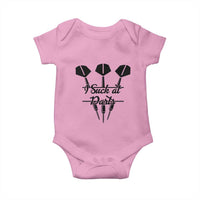 Funny I Suck At Darts Baby Onesie Bar Game Lover Dartist Gift - Wonder Print Shop