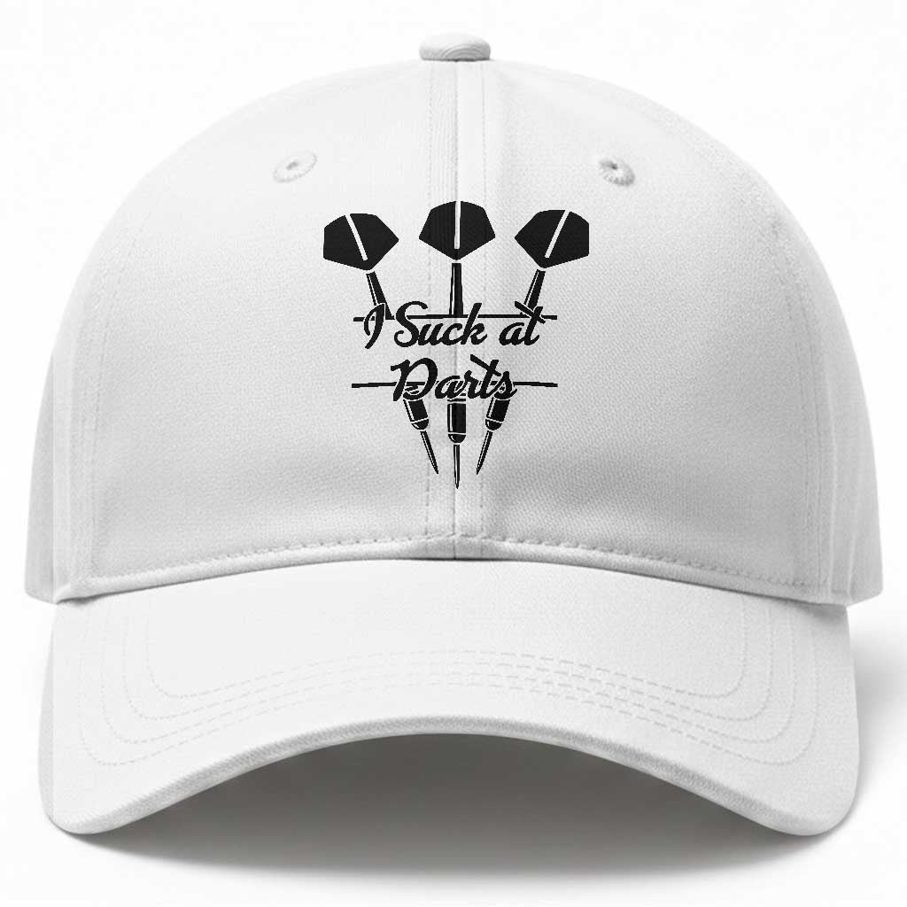 Funny I Suck At Darts Baseball Cap Bar Game Lover Dartist Gift