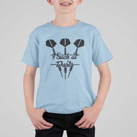 Funny I Suck At Darts T Shirt For Kid Bar Game Lover Dartist Gift - Wonder Print Shop