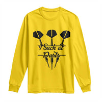 Funny I Suck At Darts Long Sleeve Shirt Bar Game Lover Dartist Gift - Wonder Print Shop