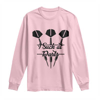Funny I Suck At Darts Long Sleeve Shirt Bar Game Lover Dartist Gift - Wonder Print Shop