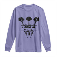 Funny I Suck At Darts Long Sleeve Shirt Bar Game Lover Dartist Gift - Wonder Print Shop