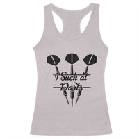 Funny I Suck At Darts Racerback Tank Top Bar Game Lover Dartist Gift - Wonder Print Shop