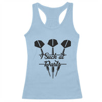 Funny I Suck At Darts Racerback Tank Top Bar Game Lover Dartist Gift - Wonder Print Shop