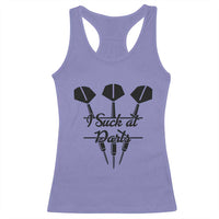 Funny I Suck At Darts Racerback Tank Top Bar Game Lover Dartist Gift - Wonder Print Shop