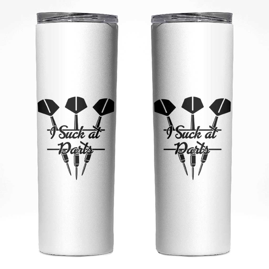 Funny I Suck At Darts Skinny Tumbler Bar Game Lover Dartist Gift - Wonder Print Shop