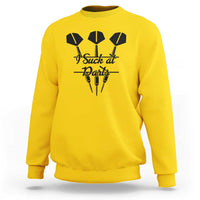 Funny I Suck At Darts Sweatshirt Bar Game Lover Dartist Gift - Wonder Print Shop