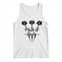 Funny I Suck At Darts Tank Top Bar Game Lover Dartist Gift - Wonder Print Shop