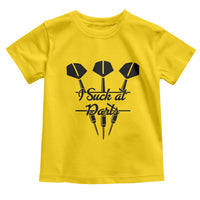Funny I Suck At Darts Toddler T Shirt Bar Game Lover Dartist Gift - Wonder Print Shop