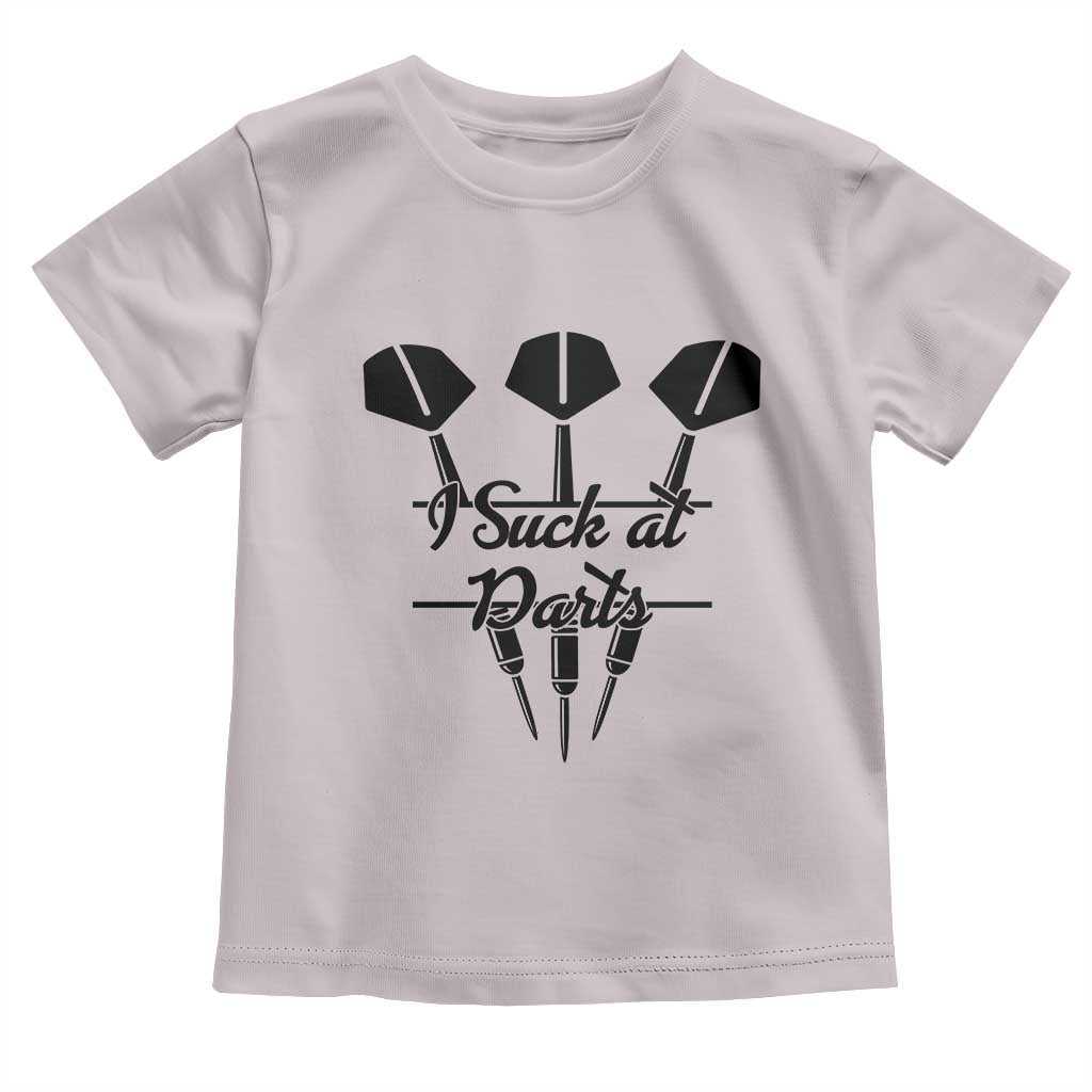 Funny I Suck At Darts Toddler T Shirt Bar Game Lover Dartist Gift - Wonder Print Shop