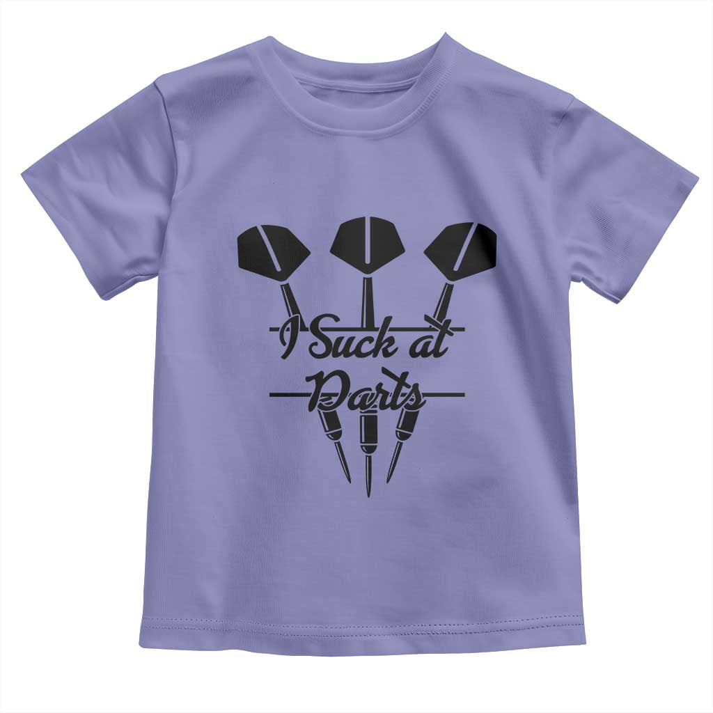 Funny I Suck At Darts Toddler T Shirt Bar Game Lover Dartist Gift - Wonder Print Shop