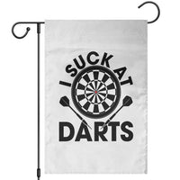 Funny I Suck At Darts Garden Flag Darts Lover Gift For Bad Players - Wonder Print Shop