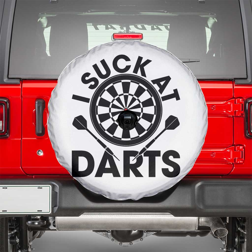Funny I Suck At Darts Spare Tire Cover Darts Lover Gift For Bad Players - Wonder Print Shop