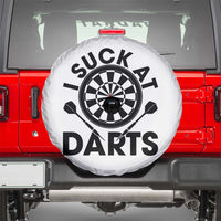 Funny I Suck At Darts Spare Tire Cover Darts Lover Gift For Bad Players - Wonder Print Shop
