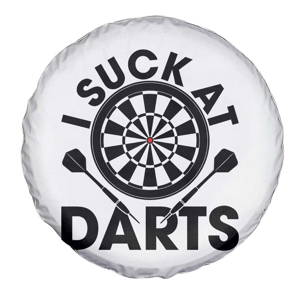 Funny I Suck At Darts Spare Tire Cover Darts Lover Gift For Bad Players - Wonder Print Shop