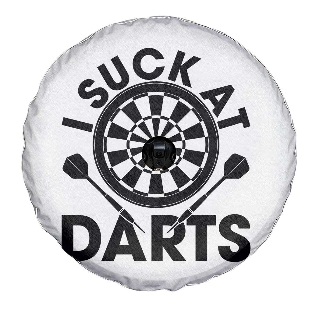 Funny I Suck At Darts Spare Tire Cover Darts Lover Gift For Bad Players - Wonder Print Shop