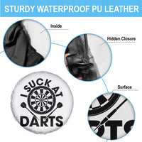 Funny I Suck At Darts Spare Tire Cover Darts Lover Gift For Bad Players - Wonder Print Shop