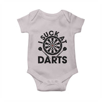 Funny I Suck At Darts Baby Onesie Darts Lover Gift For Bad Players - Wonder Print Shop