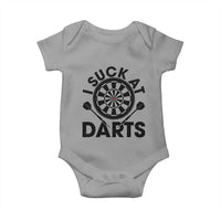 Funny I Suck At Darts Baby Onesie Darts Lover Gift For Bad Players - Wonder Print Shop