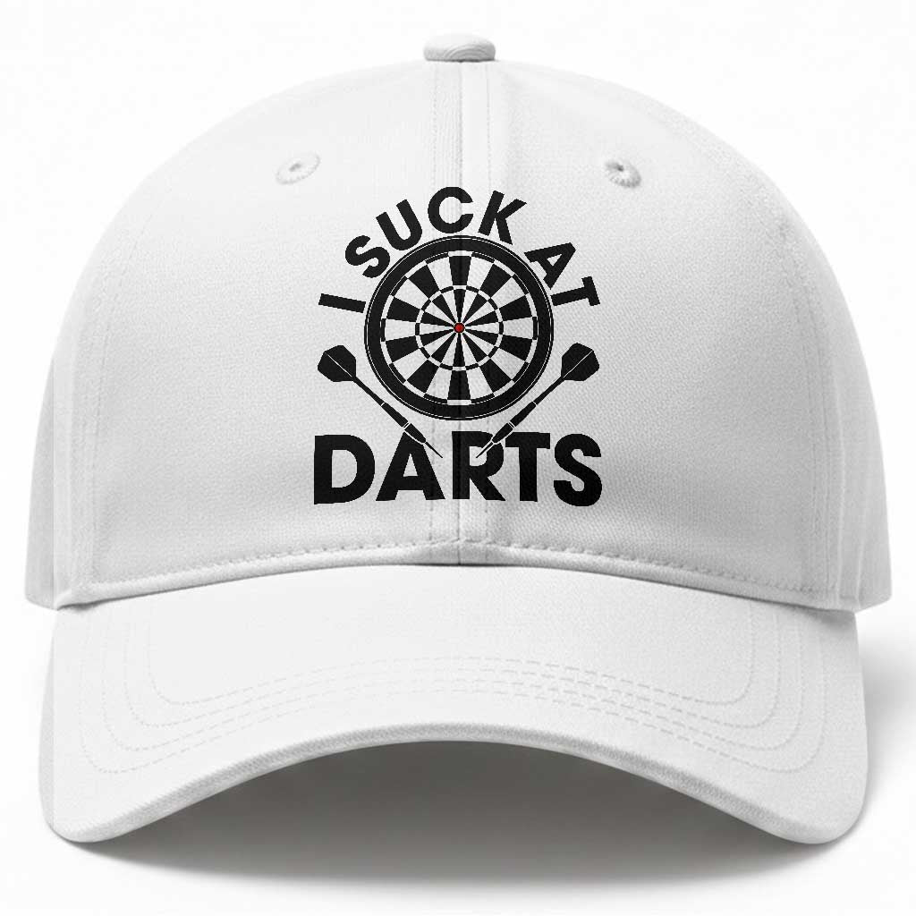 Funny I Suck At Darts Baseball Cap Darts Lover Gift For Bad Players
