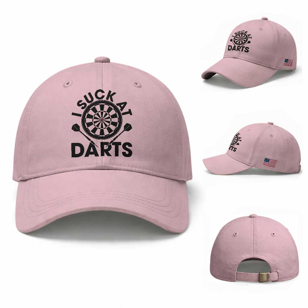Funny I Suck At Darts Baseball Cap Darts Lover Gift For Bad Players