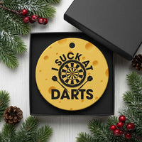 Funny I Suck At Darts Ceramic Ornament Darts Lover Gift For Bad Players - Wonder Print Shop