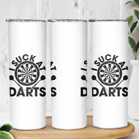 Funny I Suck At Darts Skinny Tumbler Darts Lover Gift For Bad Players - Wonder Print Shop