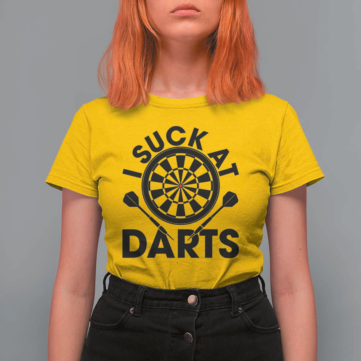 Funny I Suck At Darts T Shirt For Women Darts Lover Gift For Bad Players - Wonder Print Shop