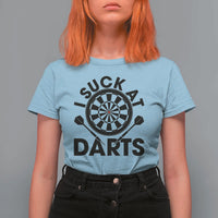 Funny I Suck At Darts T Shirt For Women Darts Lover Gift For Bad Players - Wonder Print Shop
