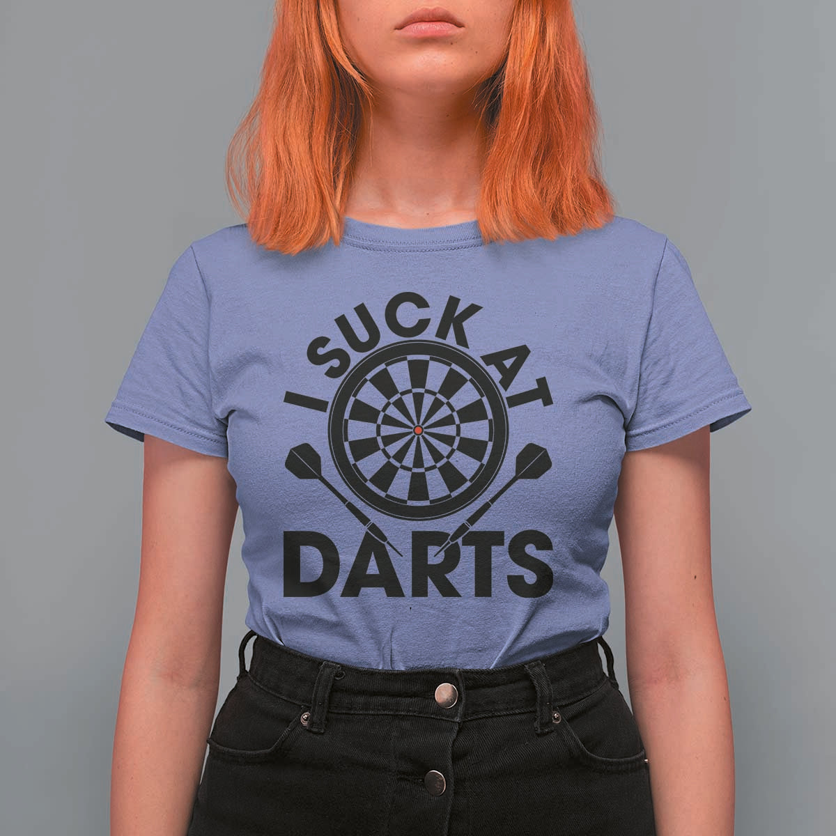 Funny I Suck At Darts T Shirt For Women Darts Lover Gift For Bad Players - Wonder Print Shop