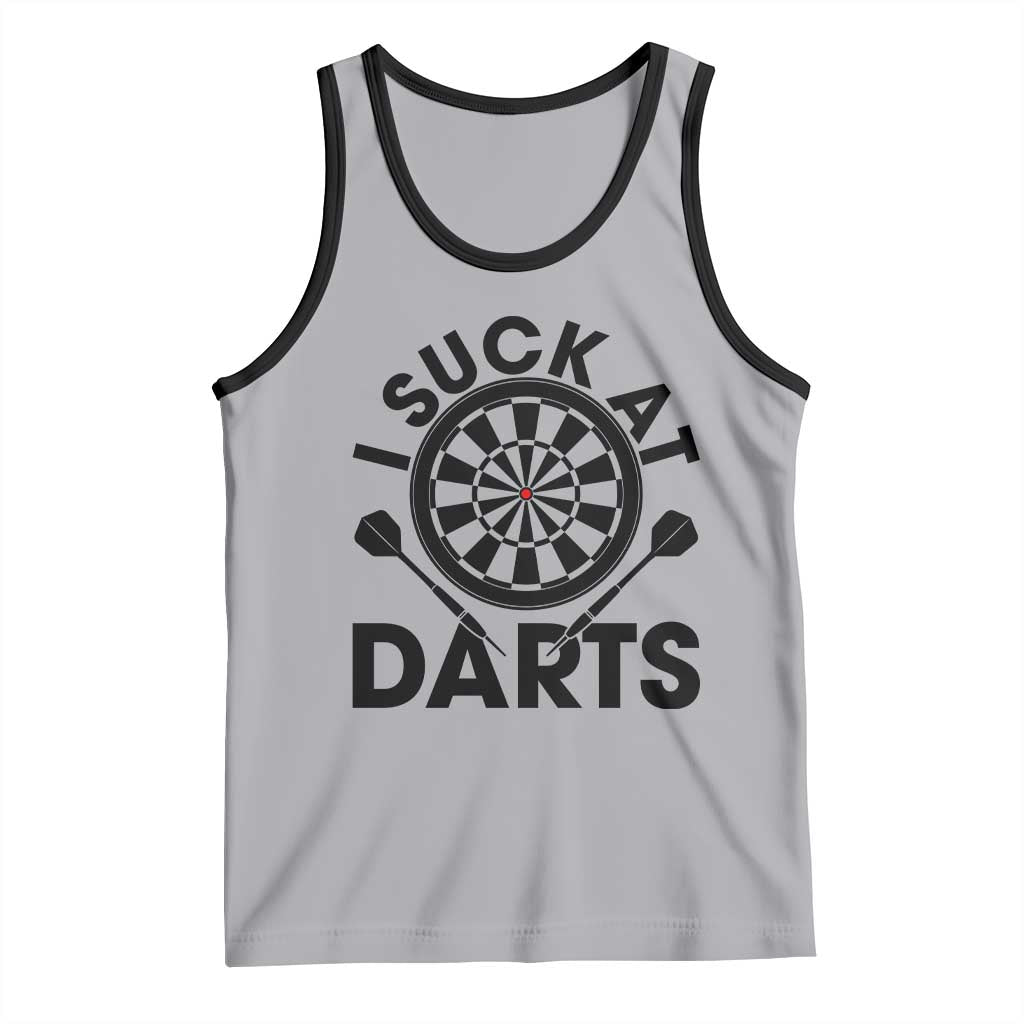 Funny I Suck At Darts Tank Top Darts Lover Gift For Bad Players - Wonder Print Shop