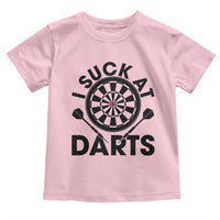 Funny I Suck At Darts Toddler T Shirt Darts Lover Gift For Bad Players - Wonder Print Shop