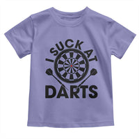 Funny I Suck At Darts Toddler T Shirt Darts Lover Gift For Bad Players - Wonder Print Shop