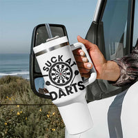 Funny I Suck At Darts Tumbler With Handle Darts Lover Gift For Bad Players - Wonder Print Shop