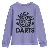 Funny I Suck At Darts Youth Sweatshirt Darts Lover Gift For Bad Players - Wonder Print Shop