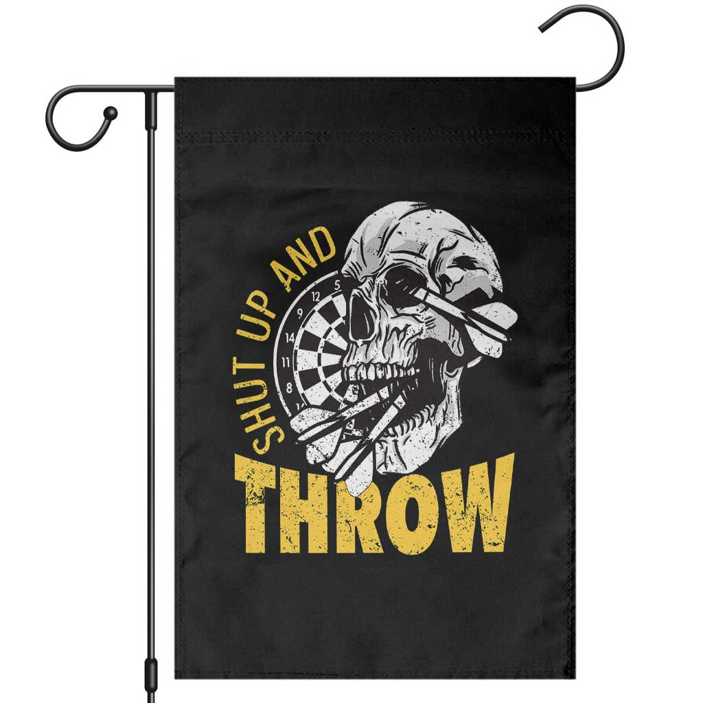 Funny Skeleton Darts Player Garden Flag I Suck At Darts - Wonder Print Shop