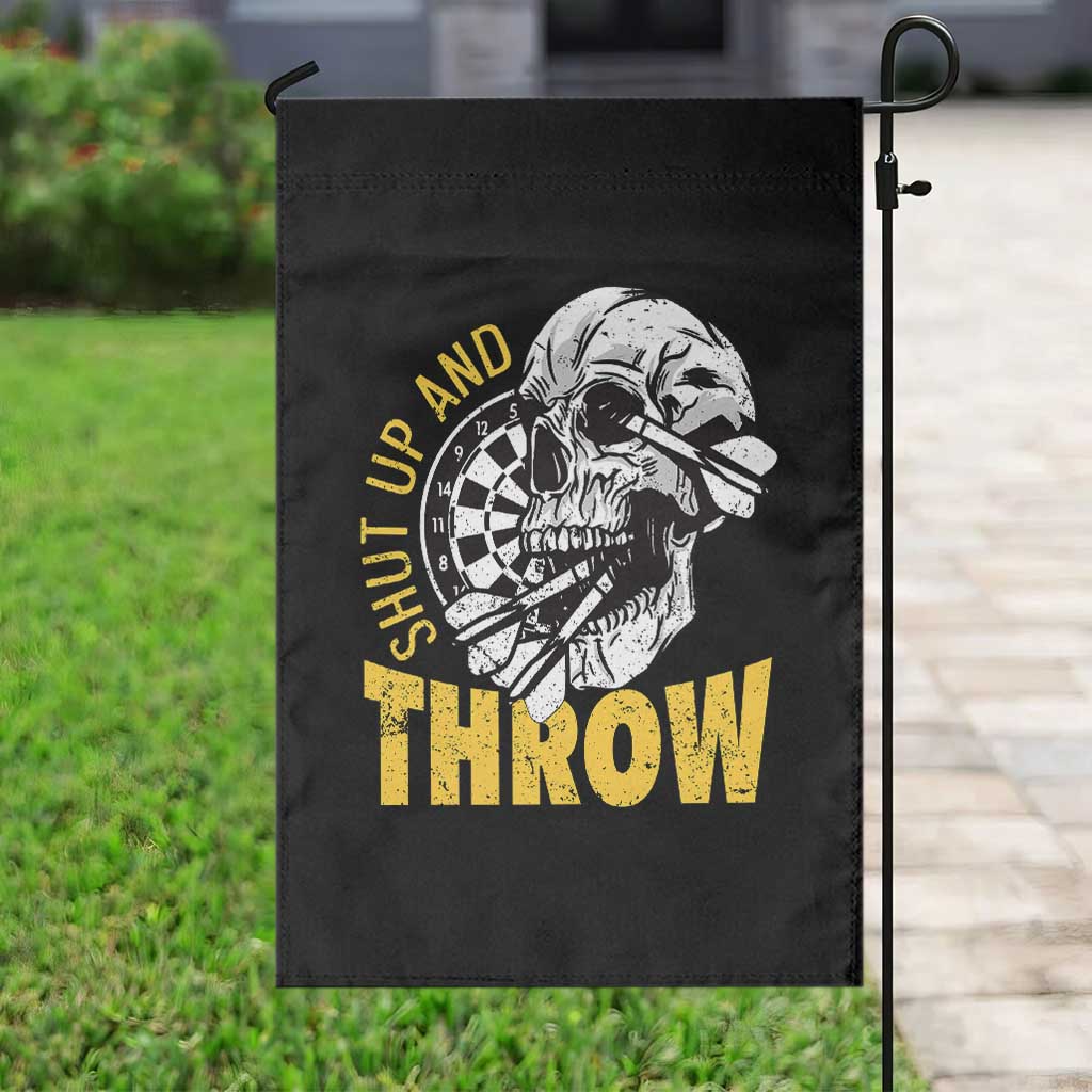 Funny Skeleton Darts Player Garden Flag I Suck At Darts - Wonder Print Shop