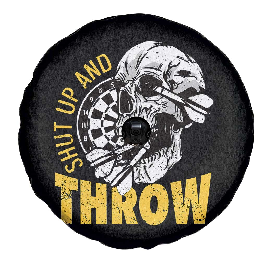Funny Skeleton Darts Player Spare Tire Cover I Suck At Darts - Wonder Print Shop